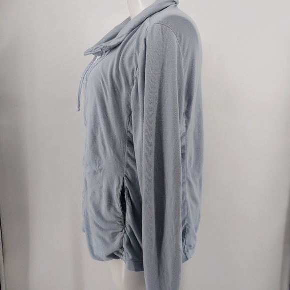 Eileen Fisher zip up jacket cowl neck - Picture 2 of 5